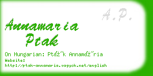 annamaria ptak business card